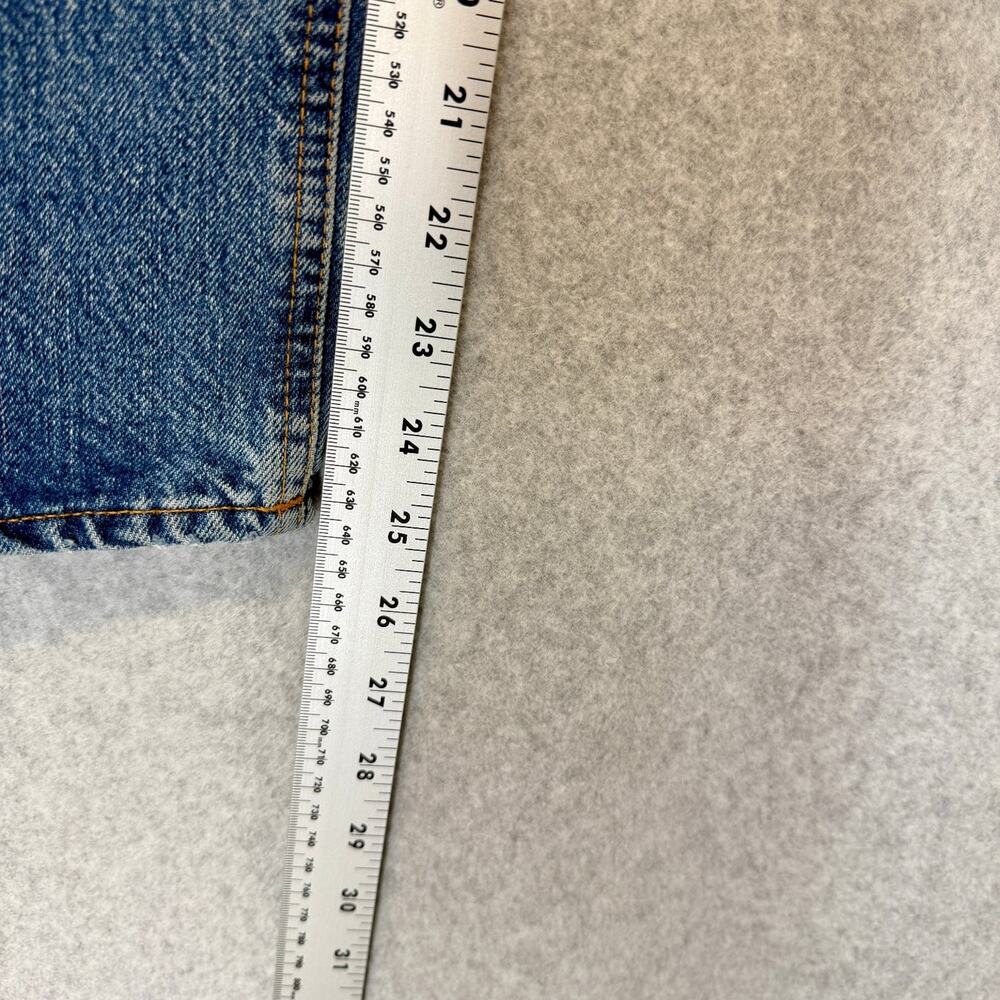 ACNE STUDIOS Pop Betty Jeans Women's EU 40 US 30 Blue 100% Cotton Distressed - Picture 8 of 13